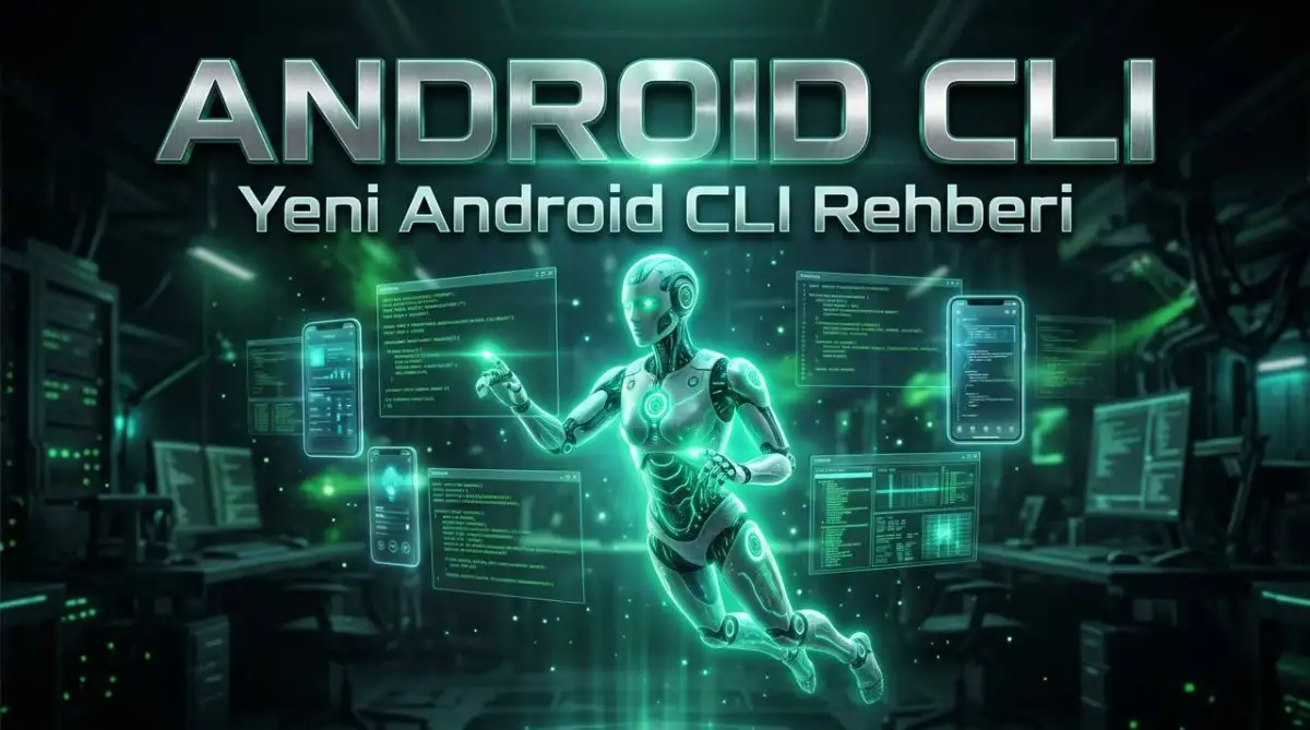 Yapay Zeka Ajanlarıyla Android Uygulaması Geliştirme: Yeni Android CLI Rehberi Görseli