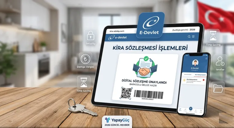 E-Devlet Kira Sözleşmesi Nasıl Yapılır? Barkodlu Kontrat Rehberi