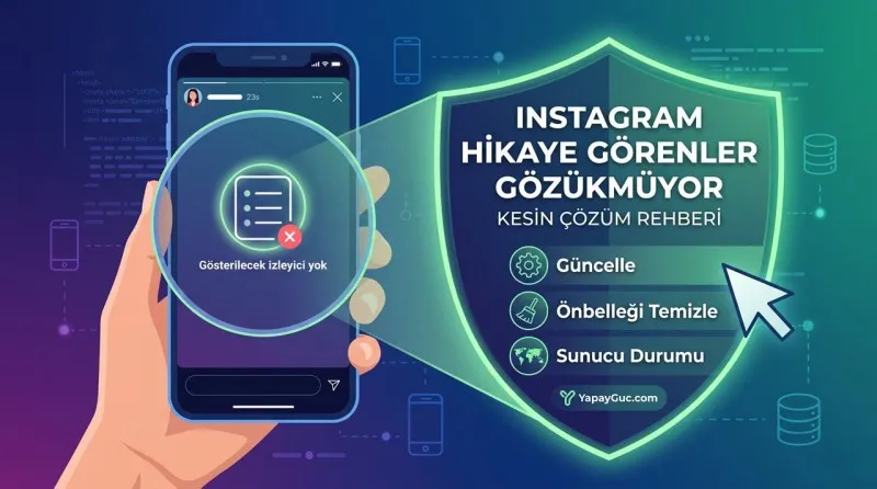 Instagram Hikaye Görenler Gözükmüyor Çözümü