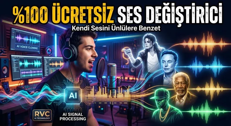 Kendi Sesini Ünlülere Benzet: %100 Bedava Yapay Zeka Ses Değiştiriciler