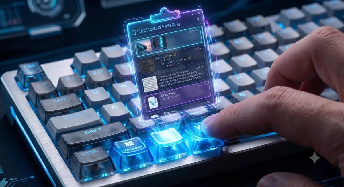 CTRL+C Derdine Son: Windows Pano Yöneticisi (Win + V) Kısayolu Nasıl Kullanılır?