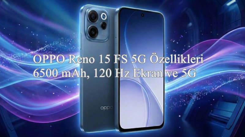 OPPO Reno 15 FS 5G Özellikleri ve Türkiye Fiyatı - 6500 mAh, 120 Hz Ekran ve 5G ile Geliyor