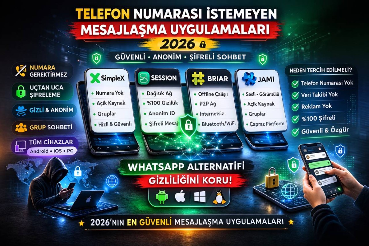 Telefon Numarası Olmadan Mesajlaşma Mümkün mü? (En Güvenli 4 Uygulama)