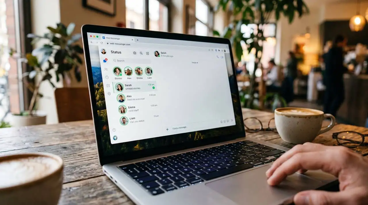 WhatsApp Web üzerinde durumlar listesini açarak interneti kesip izleme adımı