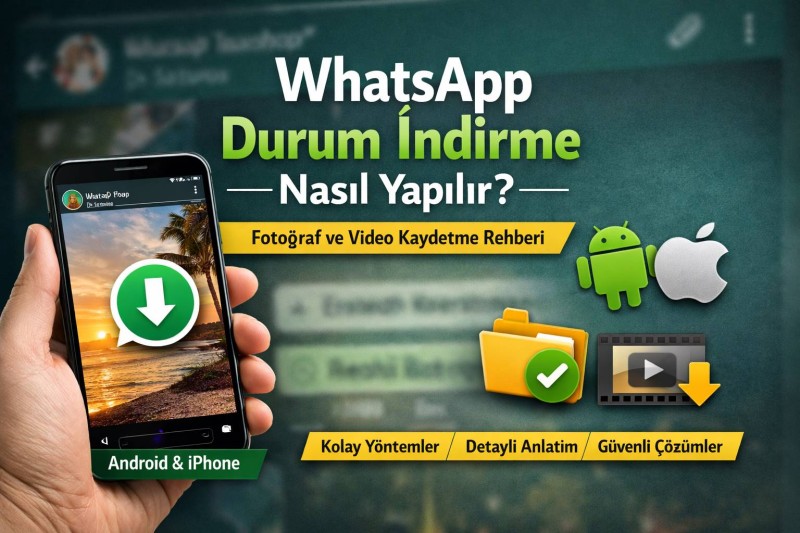 WhatsApp Durum İndirme Nasıl Yapılır? Fotoğraf ve Video Kaydetme Rehberi (2026 Güncel)