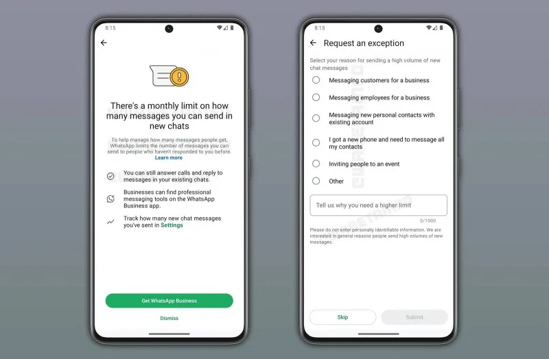 WhatsApp’ın Mesaj Limiti Özelliği: Ne Değişiyor, Neden Önemli? - Galeri Resmi 1