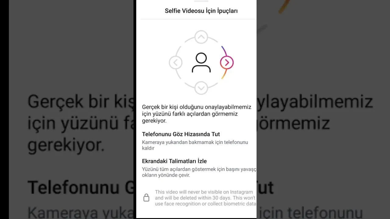 Video Selfie İle Hesap Kurtarma