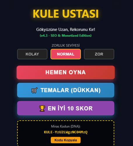 Kule Ustası Oyunu