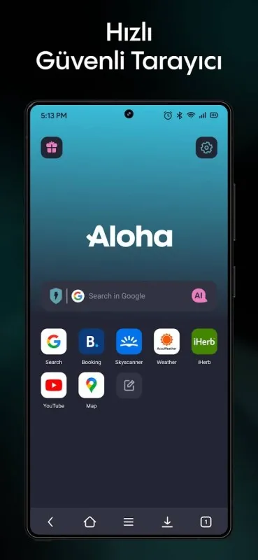 Aloha Browser Ekran Görüntüsü 1