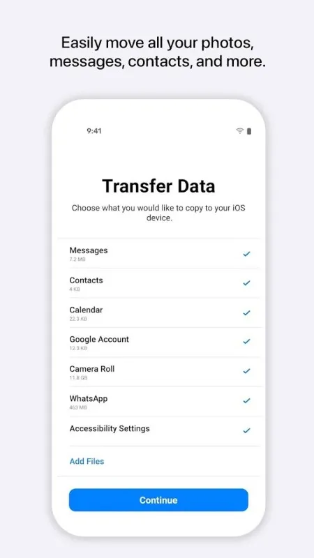 iOS'e Taşı Ekran Görüntüsü