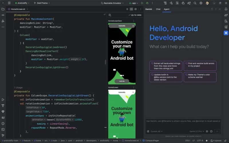 Android Studio Ekran Görüntüsü 1