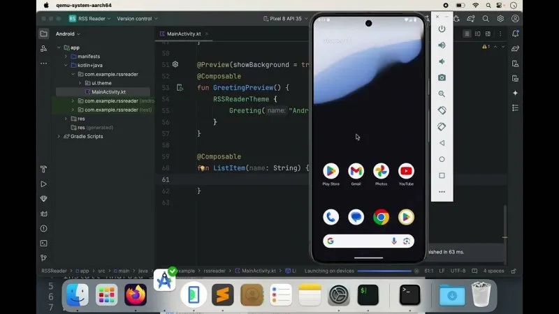 Android Studio Ekran Görüntüsü 3