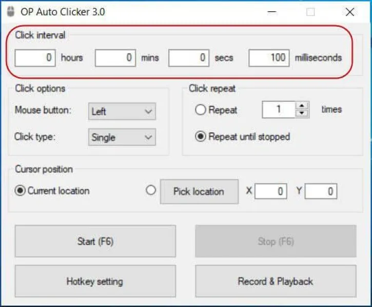 AutoClicker Ekran Görüntüsü 1