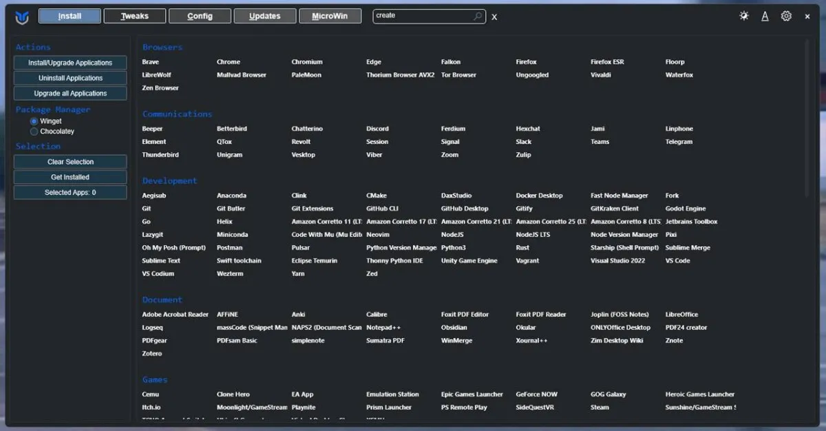 Chris Titus Tech WinUtil Ekran Görüntüsü 2