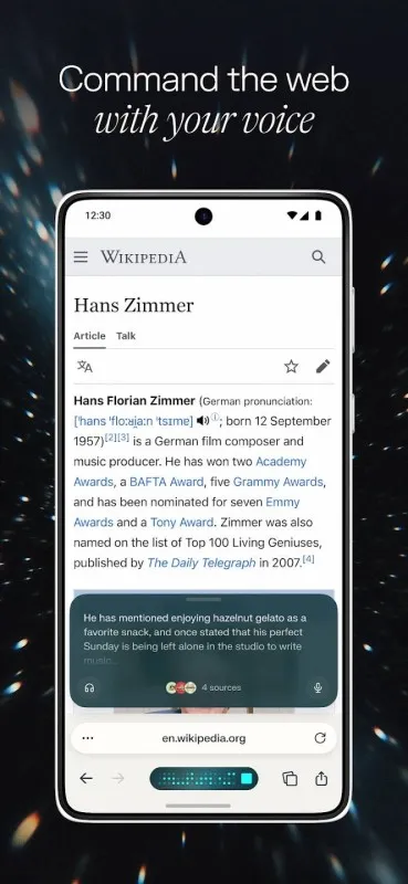 Comet Browser Ekran Görüntüsü