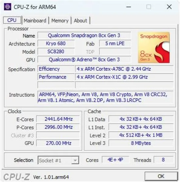 CPU-Z Ekran Görüntüsü 2