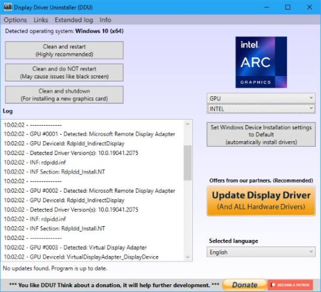 Display Driver Uninstaller (DDU)