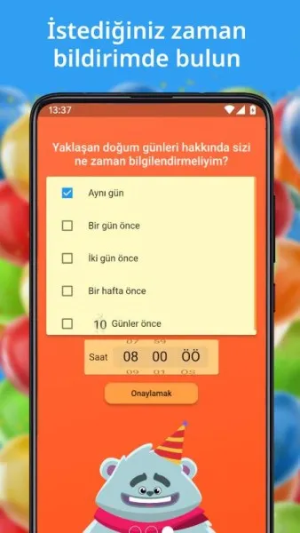 Doğum Günü Hatırlatıcı Ekran Görüntüsü 2