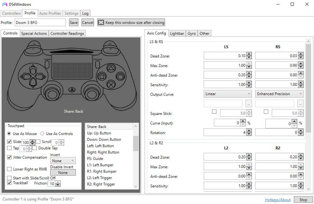 DS4Windows Arayüz İnceleme Görseli - 2