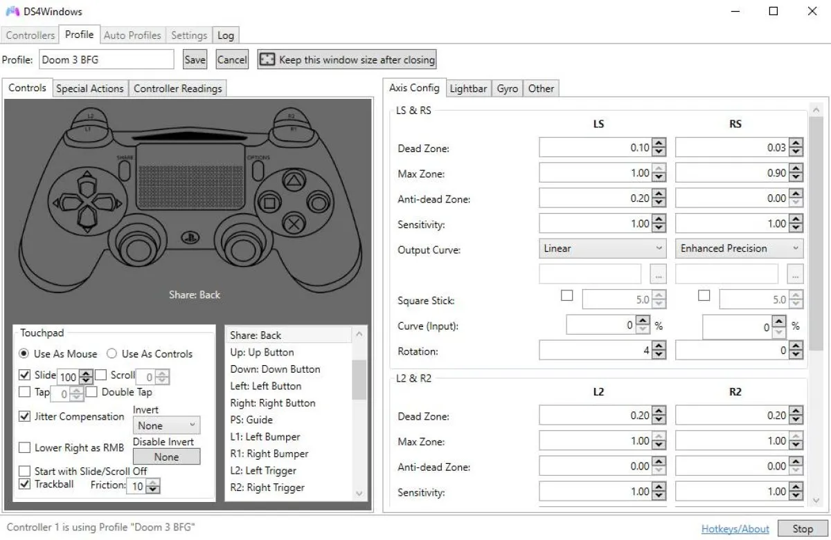 DS4Windows Ekran Görüntüsü - 1