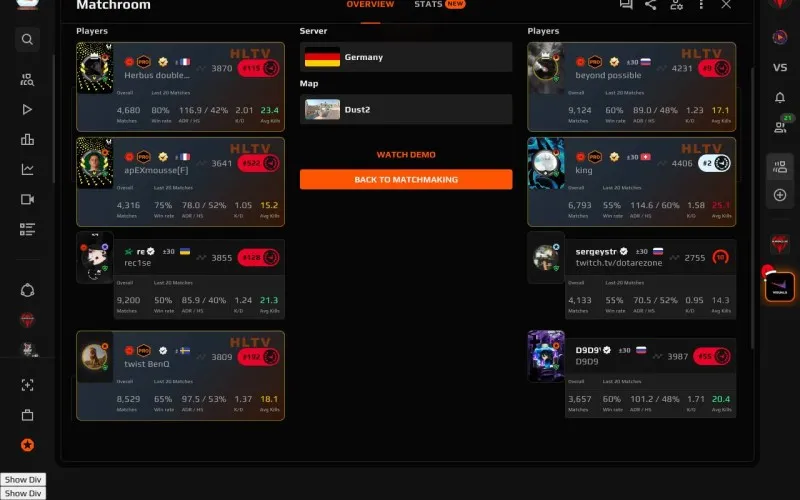FACEIT Ekran Görüntüsü 2