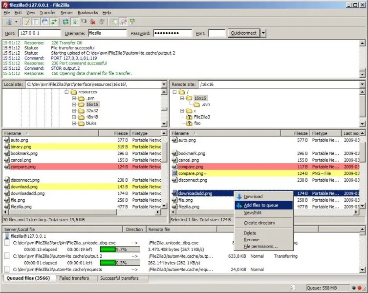 FileZilla Ekran Görüntüsü 1