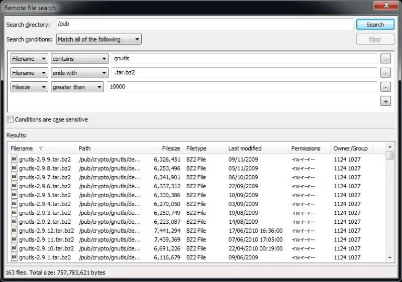 FileZilla Ekran Görüntüsü 4