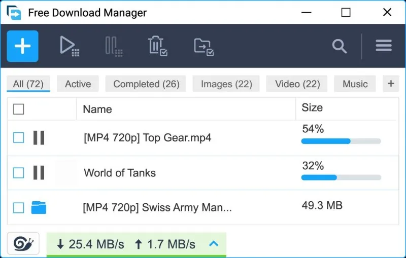Free Download Manager (FDM) Ekran Görüntüsü 2