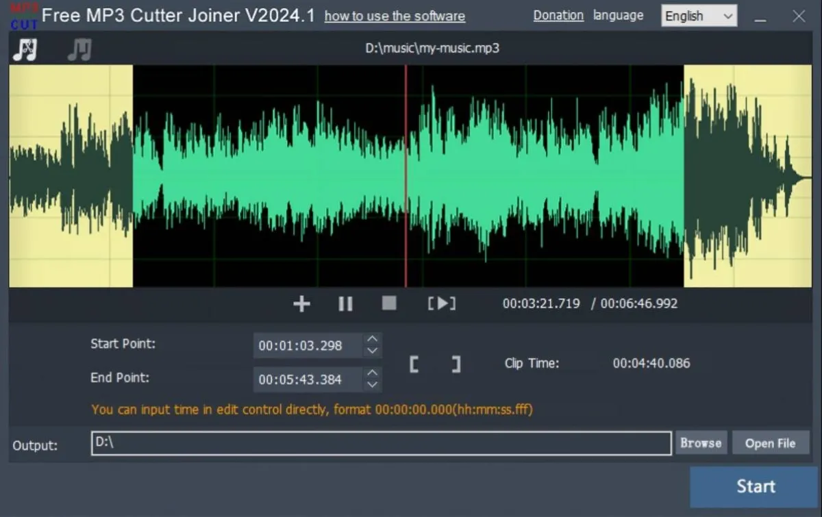 Free MP3 Cutter Joiner Ekran Görüntüsü 4