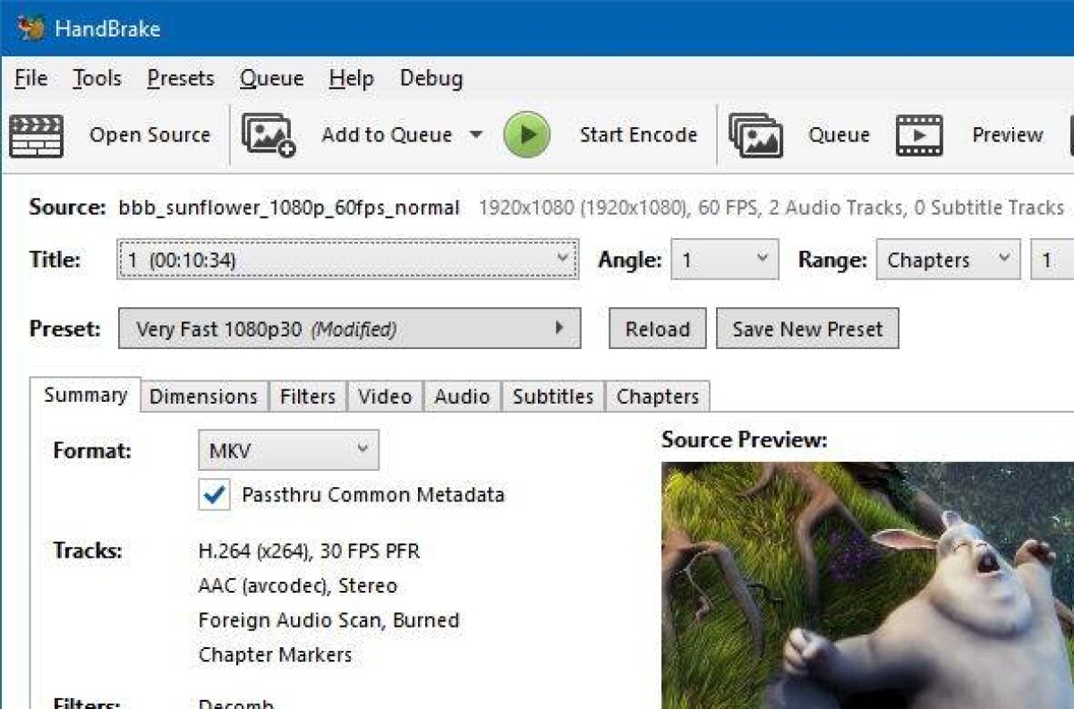 HandBrake Arayüz İnceleme Görseli - 1