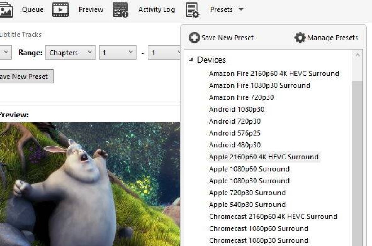 HandBrake Arayüz İnceleme Görseli - 3