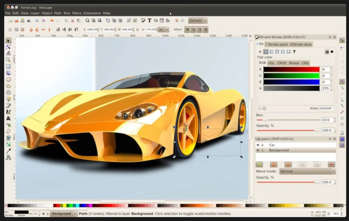 Inkscape Ekran Görüntüsü 2