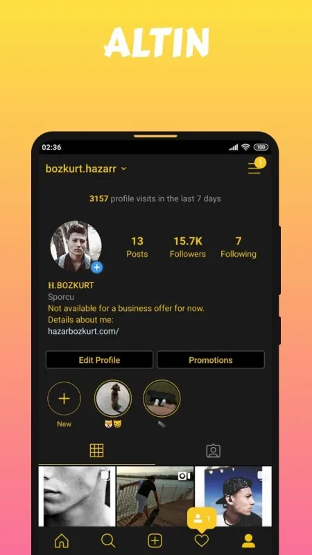 Instagram Aero APK Ekran Görüntüsü - 1