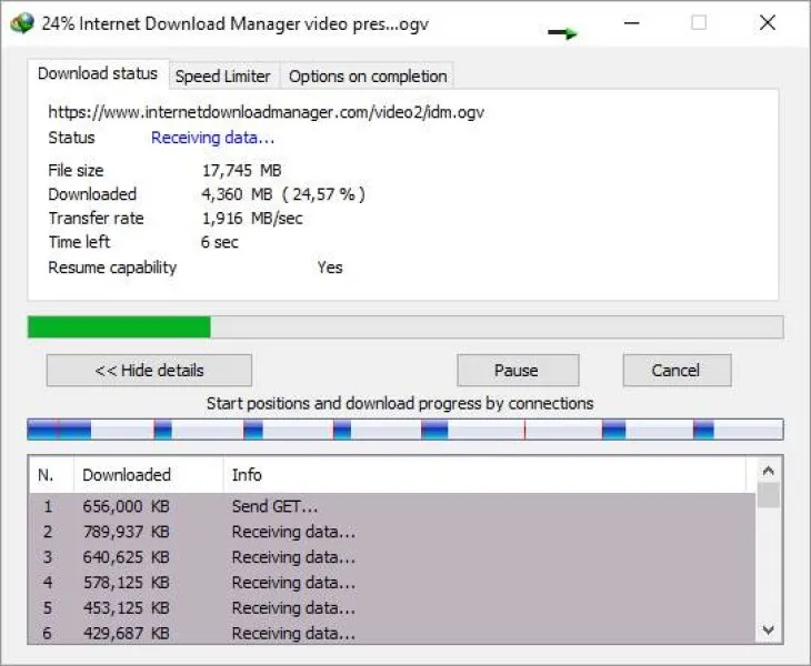 Internet Download Manager (IDM) Ekran Görüntüsü 2