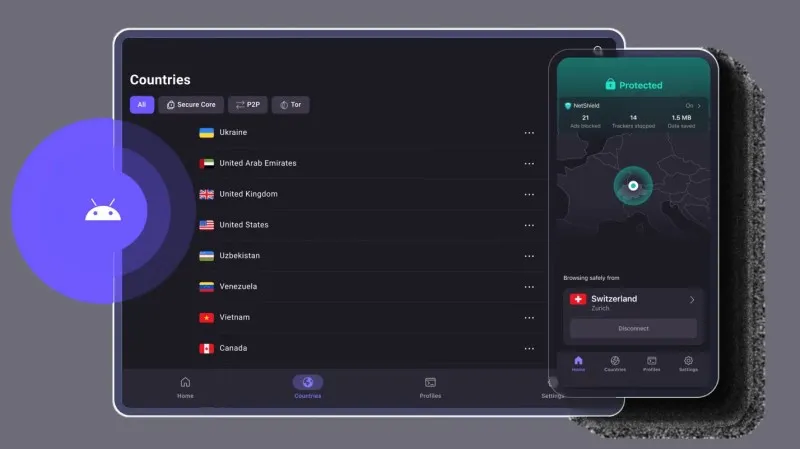 ProtonVPN Ekran Görüntüsü 2