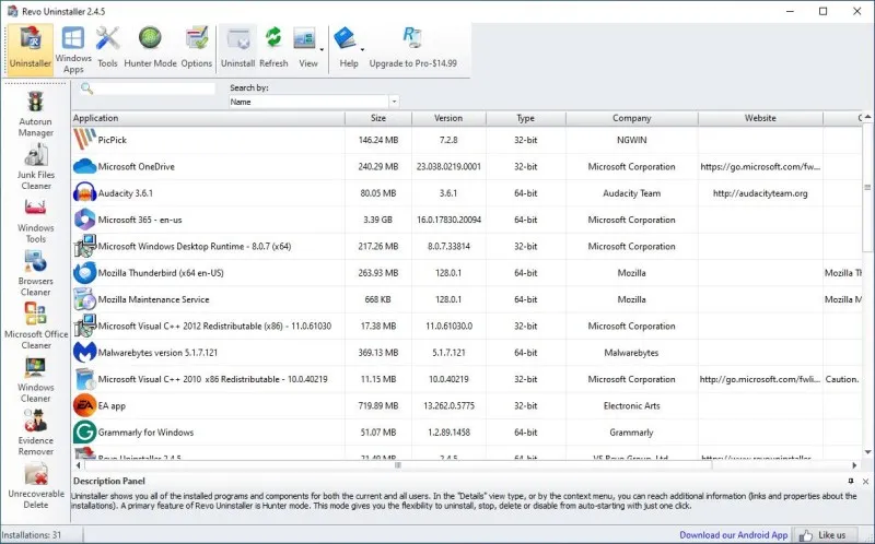 Revo Uninstaller Ekran Görüntüsü 4