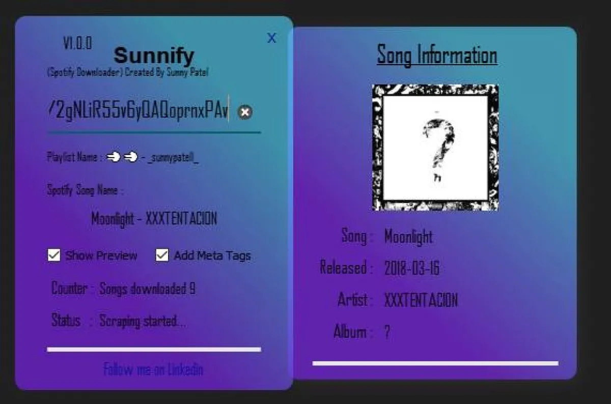 Sunnify Spotify Downloader Ekran Görüntüsü - 1
