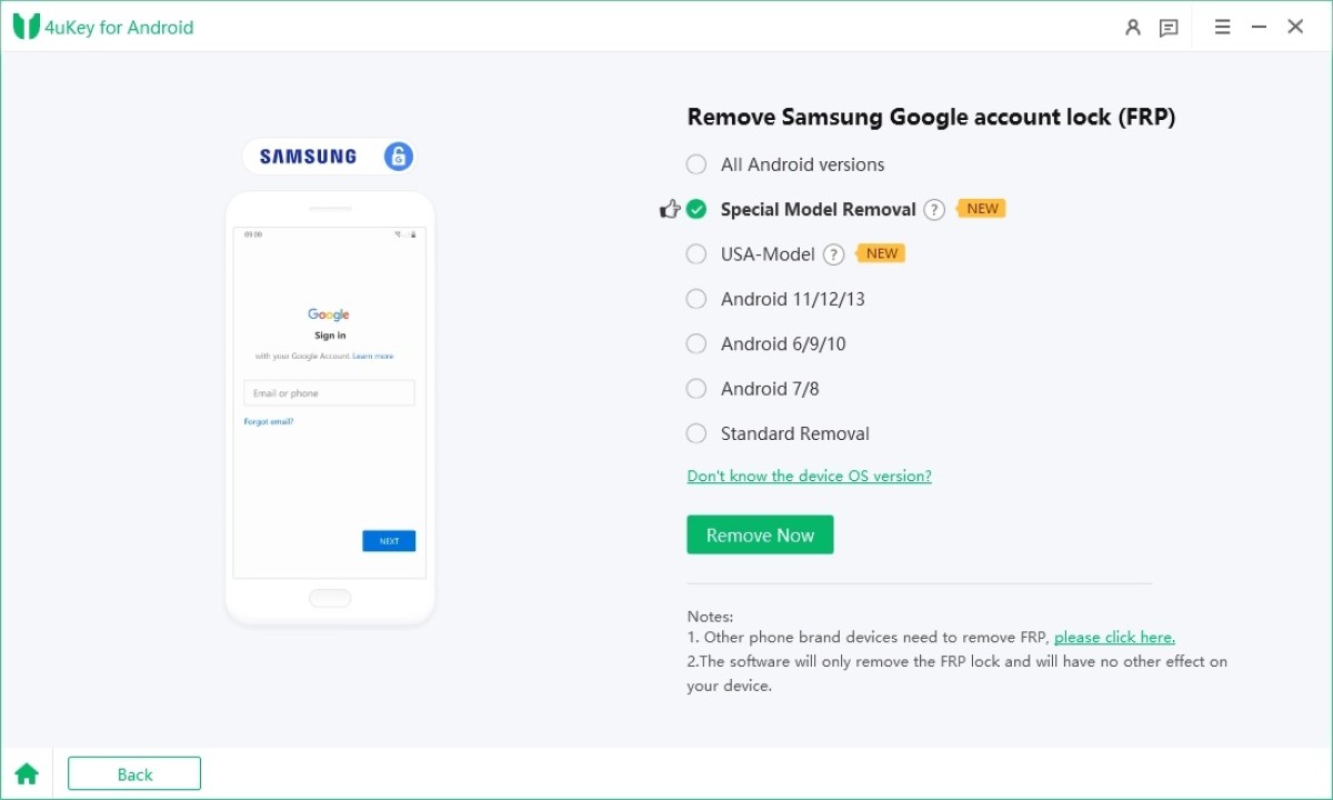 Tenorshare 4ukey for Android Ekran Görüntüsü - 1