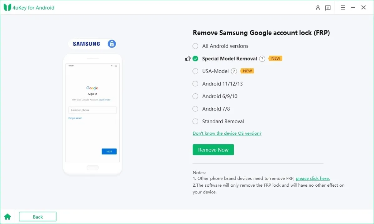 Tenorshare 4ukey for Android Ekran Görüntüsü - 1