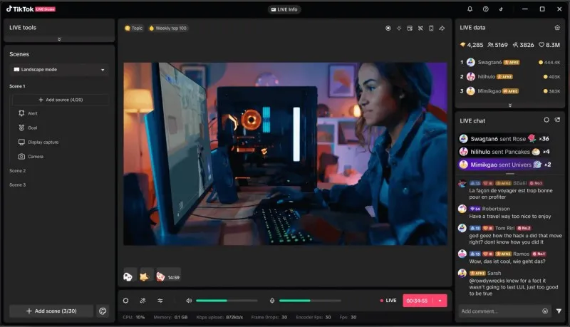 TikTok LIVE Studio Ekran Görüntüsü 3