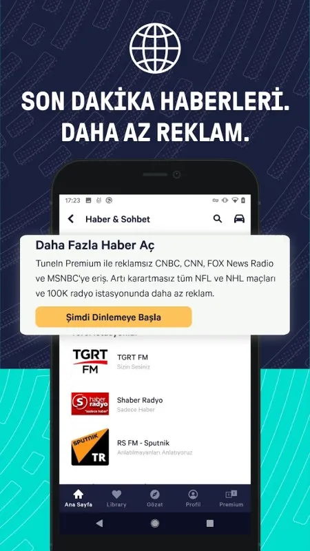 TuneIn Radio Ekran Görüntüsü 3