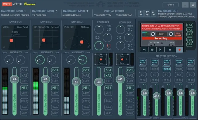 Voicemeeter Ekran Görüntüsü 3