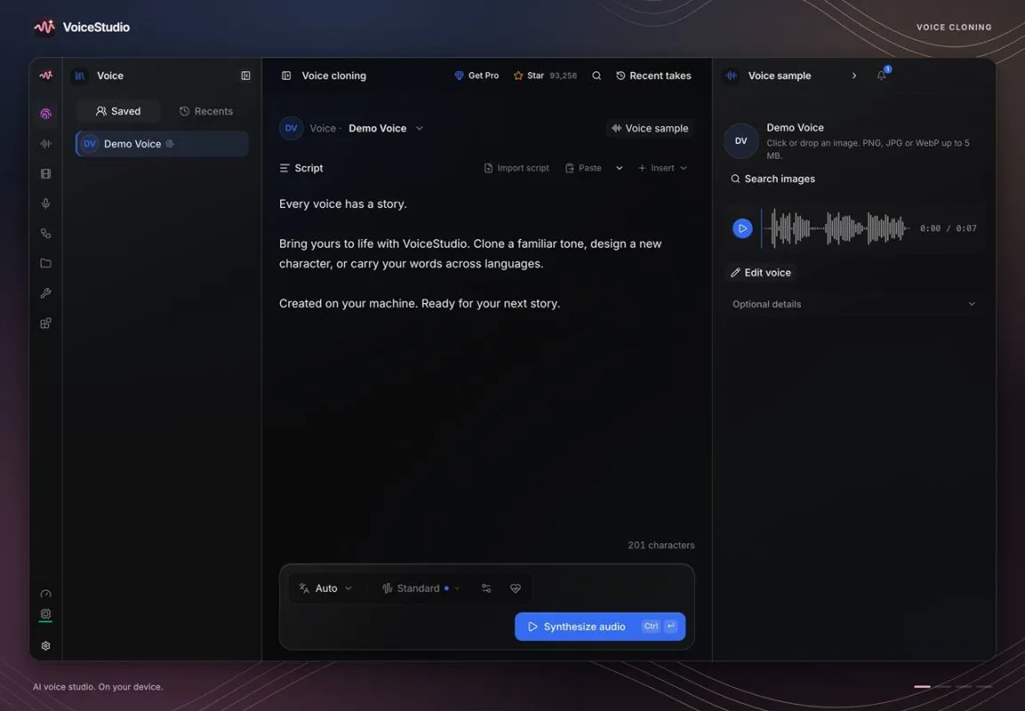 VoiceStudio Ekran Görüntüsü