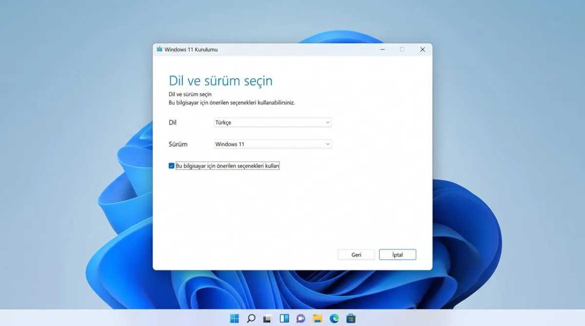 Media Creation Tool - Resmi Windows 11 İndir Ekran Görüntüsü