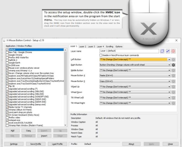 X-Mouse Button Control